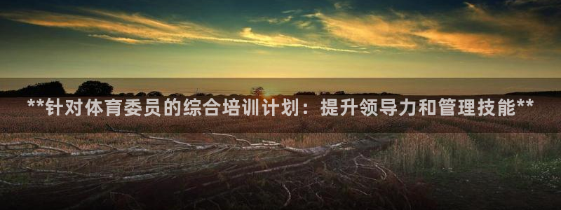 焦点娱乐官网首页下载：**针对体育委员的综合培训计划