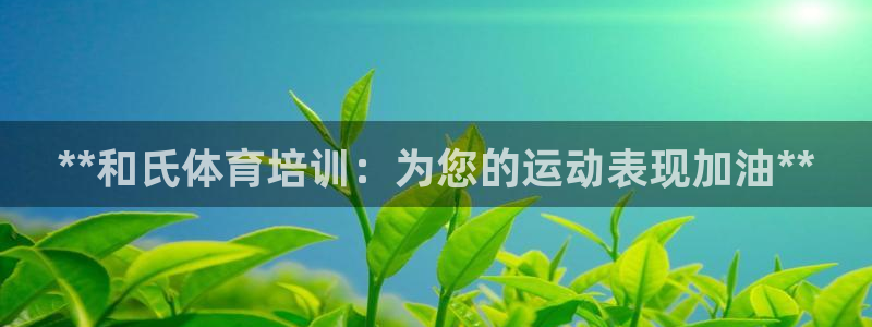 焦点娱乐总代理在哪：**和氏体育培训：为您的运动表现加油**